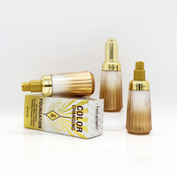 Fond de teint liquide F358 All Day Flawless TLM changeant de couleur, longue tenue, respirant, contrôle du sébum, effet lumineux naturel.