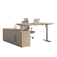 Bureau de levage électrique intelligent moderne et simple pour le patron ou le bureau Bureau de supervision à double moteur