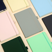 Carnet de notes/journal/agenda A5 personnalisé en gros, couverture rigide, reliure cousue, avec sangle élastique et marqueur ruban, logo imprimé, vente en gros