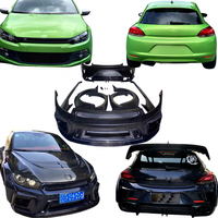 Peu coûteux pour Volkswagen Scirocco pare-chocs avant large garde-boue Kit FRP fibre de carbone Style Aspec carrosserie capot fabrication personnalisée
