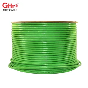 Guangzhou GHT Cat 7 cat6a cat7 SFTP lan cavo 1000ft 1000mhz 22/23awg rame cat7 cavo prezzo per metri 305m per rotolo