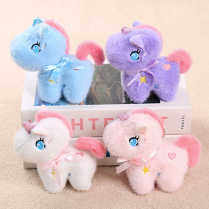 Nouvel Arrivage – Pendentif Licorne Kawaii 3D de 12 cm en Tissu Coton Doux, Anti-Stress, Animal en Peluche de Dessin Animé, Breloque de Sac, Porte-clés Mousqueton - Product Image 1
