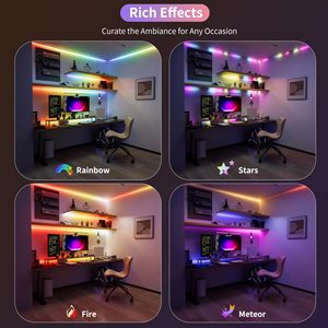 Tira de Luces LED RGB Direccionables WS2815 de 12V, 60 LED/m, 144 LED/m, Flexible, con Punto de Reanudación, para Iluminación Comercial y DIY - Product Image 6
