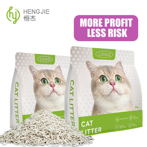 Vente en gros d'usine ODM 5KG Litière pour chat en tofu parfumée, écologique, à faible poussière, agglomérante et désodorisante - Product Image 1