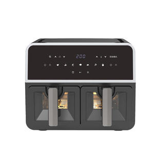Nouvelle Friteuse à Air Double Cuve 9L Multifonctionnelle en Acier Inoxydable, Four Électrique Noir pour la <span class=keywords><strong>Cuisson</strong></span> 	 Appareils électroménagers pour la cuisine - Product Image 3