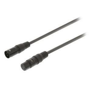 Cable XLR Digital de 5 Pines Macho a Hembra, 1.00 M, Gris Oscuro - Product Image 1