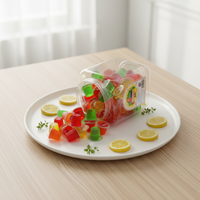 Mini coupes de gelée fruitée 15g, options multicolores, formes bâton/boule/dessin animé, plastique de qualité alimentaire