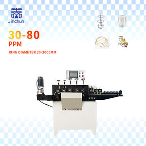 معدات صنع حلقات الفولاذ من JINCHUN بتحكم رقمي ، آلة تشكيل بقطر من أسلاك الفولاذ المقاوم للصدأ من 2-6 - Product Image 1