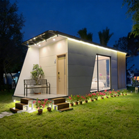 Villa Prefabricada Moderna, Ecológica y Duradera de Acero de Lujo, de 20 Metros Cuadrados, Equipada con Jacuzzi para Países Fríos y Nevados