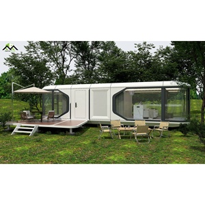 Structure en acier portable moderne maison industrielle pour petite maison bâtiment pour bureau salle de sport salle de bain chambre salon utilisation - Product Image 1