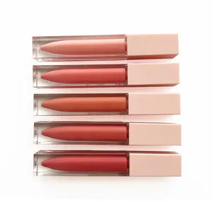 Atacado Lip Gloss Fornecedores OEM Personalizado Private Label Vegan Nude Claro Brilhante Lipgloss Base Lip Gloss