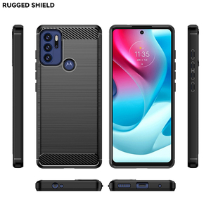 Funda de teléfono suave de silicona Tpu a prueba de golpes, accesorios para teléfono móvil superventas, funda trasera de fibra de carbono para <span class=keywords><strong>Motorola</strong></span> G60S - Product Image 6