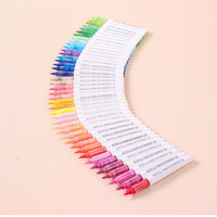 Marqueur acrylique liquide direct Languo M720-9 série rose, lot de 9 couleurs avec pointe souple pour créations artistiques