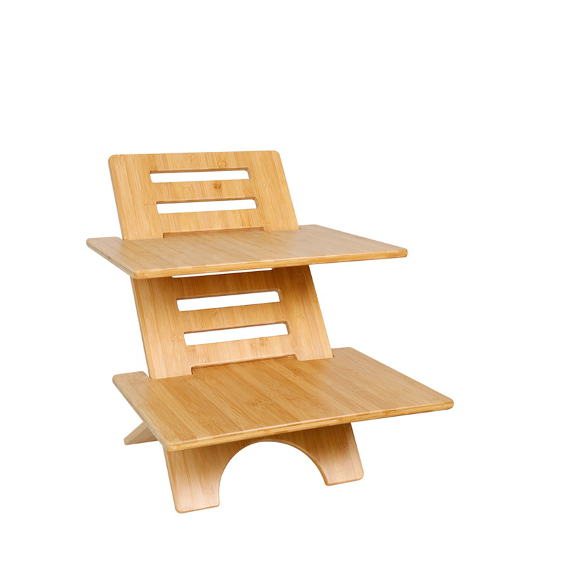 Бамбуковая Регулируемая подставка для ноутбука