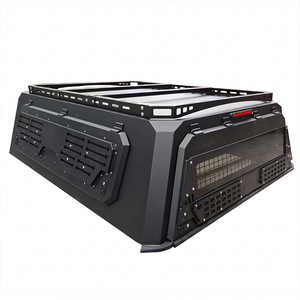 Cubierta rígida de aluminio impermeable para camioneta pickup, tipo <span class=keywords><strong>camper</strong></span>, plegable manualmente, de dos piezas, elevable, personalizable y con cerradura. - Product Image 1