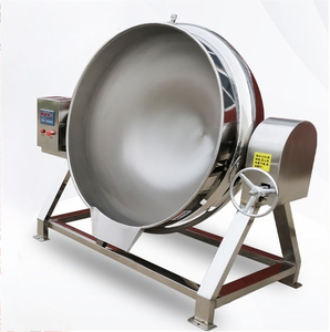 <span class=keywords><strong>Prix</strong></span> départ usine Cuve de cuisson industrielle à double enveloppe pour <span class=keywords><strong>riz</strong></span> et vapeur, composants PLC, garantie 1 an, agitateur - Product Image 6