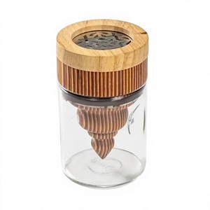 Luxe Ember Contemporary Artisan Acrylic and Wood Bakhoor Burner Unique Incense Holder for Elegant <b>Home</b> Fragrance Festive Gifting - Product Image 1