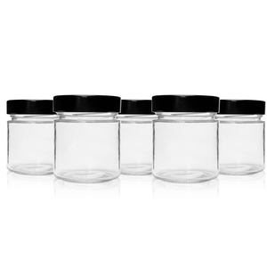 Empty106ml 212ml 314ml Pots alimentaires en verre à couvercle métallique profond pour la mise en conserve des épices - Product Image 4