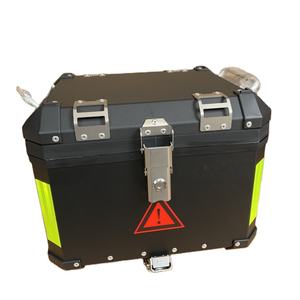 Boîte latérale carrée pour moto, boîte en alliage, boîte supérieure en aluminium de 36 L, renforcée, protection des coins intérieurs, étanche - Product Image 1