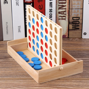 Precoce educativi Collegare in una fila di bordo di legno a quattro <span class=keywords><strong>colori</strong></span> di <span class=keywords><strong>gioco</strong></span> per i bambini - Product Image 4