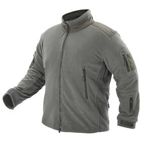 Veste tactique en polaire légère et respirante pour homme HBJ 03, pour l'extérieur, avec plusieurs poches et patchs sur les coudes et les épaules - Product Image 1
