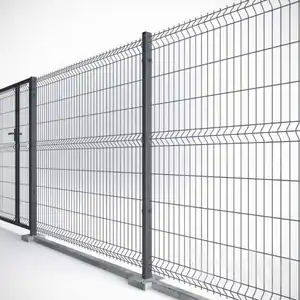 Leadwalking Curved Fence Panels Wholesaler OEM Customized Triangular Bending Wire Mesh Fence Welded Wire Mesh Fence