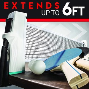 Ensemble de tennis de table de table avec filet, raquettes et balles pour 2 joueurs, filet de <span class=keywords><strong>ping</strong></span>-<span class=keywords><strong>pong</strong></span> portable, ensemble de <span class=keywords><strong>ping</strong></span>-<span class=keywords><strong>pong</strong></span> instantané - Product Image 6