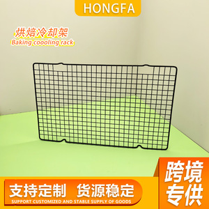 Black Carbon Steel <b>Cooling</b> <b>Rack</b> Rectangle With Feet Heat Resistant <b>Baking</b> Cake Tools 2 Pieces - Product Image 5