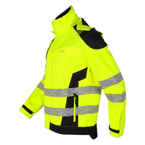 Logotipo personalizado ANSI Clase 2 chaqueta de seguridad impermeable transpirable LED Flash Softshell algodón ropa protectora de alta calidad para - Product Image 5