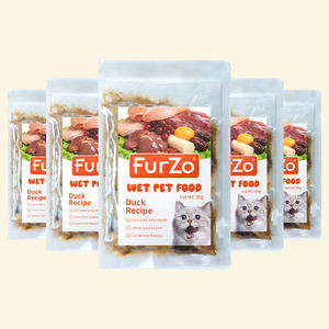 <span class=keywords><strong>อาหาร</strong></span>แมวแบบเปียกปรุงรสพิเศษ 90 กรัม ผสมเนื้อวัว เนื้อไก่ เนื้อนกพิราบ และเนื้อเป็ด ขนมแมวที่มีคุณค่าทางโภชนาการ - Product Image 3