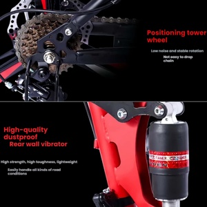 Bicicleta <span class=keywords><strong>de</strong></span> Montaña Plegable <span class=keywords><strong>de</strong></span> 26 Pulgadas con 24 Velocidades, Cuadro <span class=keywords><strong>de</strong></span> Acero <span class=keywords><strong>de</strong></span> Alto Carbono, Suspensión Trasera, Horquilla con Absorción <span class=keywords><strong>de</strong></span> Impactos y Frenos <span class=keywords><strong>de</strong></span> Disco - Product Image 5