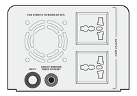 KEBO BWB 5000VA Régulateur de tension automatique monophasé Noir Affichage LED complet mural Courant alternatif Matériau en cuivre