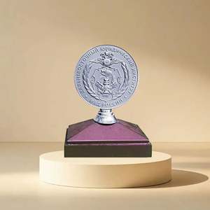 Placas de Premio Comerciales Grabadas en 3D de Bronce Personalizadas, Artesanías Metálicas Estándar para Guerreros con Cajas Conmemorativas para Placas - Product Image 2