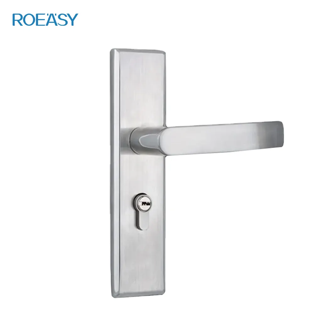 Roeasy High quality hardware stainless steel 304 SS door handle lock hotel door lock & keys zinc alloy lock cylinders