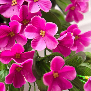 Plantes vertes artificielles, panier mural violet suspendu, 30cm-100cm, fleurs en soie, décoration de mariage et de maison - Product Image 2