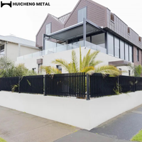 Clôture de sécurité moderne en aluminium vertical de haute qualité, imperméable et antirouille pour l'extérieur en Australie
