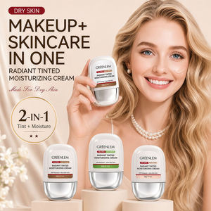 Crème Hydratante Teintée Éclatante pour le Visage au Collagène, Niacinamide, Vitamine C, Squalane et Acide Hyaluronique – Végane, Éclaircissante et Illuminatrice Quotidienne - Product Image 1