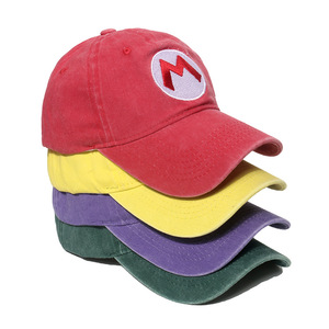 Venta al por mayor <span class=keywords><strong>Bros</strong></span> Gorra de béisbol lavada Lona Sombrero para el sol Gorra de béisbol personalizada - Product Image 1