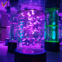 Leyu individuelles Aquarium zu verkaufen großer Zylinder Aquarium