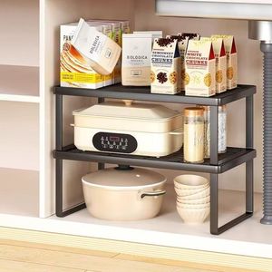 Thủ Tủ lưu trữ Kệ Rack, mở rộng kim loại rustproof nhà bếp truy cập và kệ tủ cho phòng tắm, tủ, bàn - Product Image 4