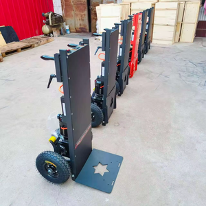 1000W Elektrische Vierwielige Rupsbanden Handkar 400KG Opvouwbaar RVS <span class=keywords><strong>Platform</strong></span> Trapwagen Winkelwagen Opslag - Product Image 5