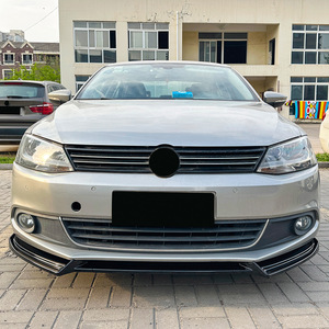 Amp-Z Volkswagen Jetta Mk6 2011-14 Front Bumper Lip Splitter Spoiler Matte Black Tuning Style Exterior Modification - Product Image 2