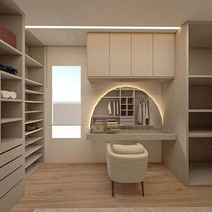 Robuster High-End Begehbarer Kleiderschrank und Aufbewahrung für das Schlafzimmer – Einbauschrank aus Stahl - Product Image 1