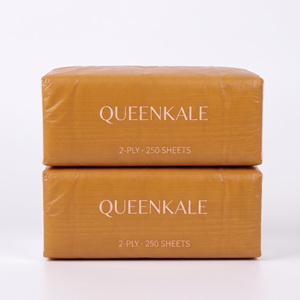 Papel absorbente de pulpa de madera virgen para uso facial, de 2 capas, superficie plana, para uso doméstico y comercial en baños. - Product Image 2