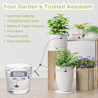 Arroseur automatique pour plantes de jardin/intérieur, système de minuterie d'arrosage programmable, kit de détection d'humidité intelligente pour l'irrigation