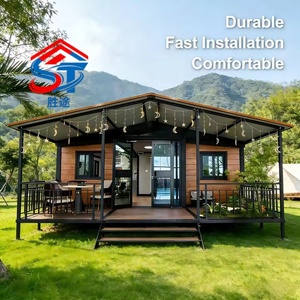Casa Prefabricada de Madera con Techo Inclinado, Casa Modular Portátil Pequeña para Resort Forestal, Jardín, Estudio, Vivienda al Aire Libre - Product Image 2