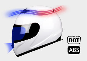Casco de Motocicleta DOT, Casco Integral de ABS para Motociclistas, Unisex y Apto para Todas las Estaciones - Product Image 3