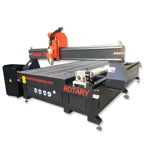 Hot selling 1300*2500mm working area wood cutting cnc router 4th axis rotary table router cnc usada multi spindle cnc router