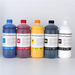 Beste Kwaliteit Bulk Digitale Witte Dtf Inkjet Inkt Textiel Pigment Film Warmteoverdracht Voor Epson 1400 L1800