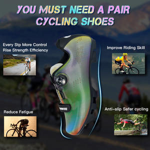 Darevie Custom professionale arcobaleno riflettente allenamento autobloccante SPD ciclismo <span class=keywords><strong>Mtb</strong></span> <span class=keywords><strong>scarpe</strong></span>, <span class=keywords><strong>scarpe</strong></span> per <span class=keywords><strong>Mtb</strong></span> ciclismo - Product Image 3